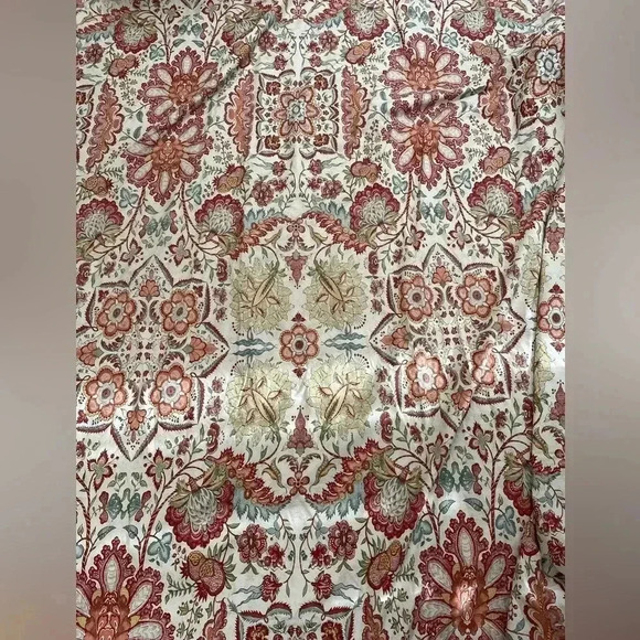 Pottery Barn Floral Duvet King With 2 Standard Shams- Red Blue Floral, EUC - Picture 12 of 12